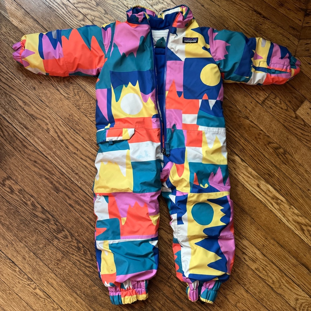 Patagonia Baby Snow Pile One-Piece Snow Suit - 2T - Multi Color